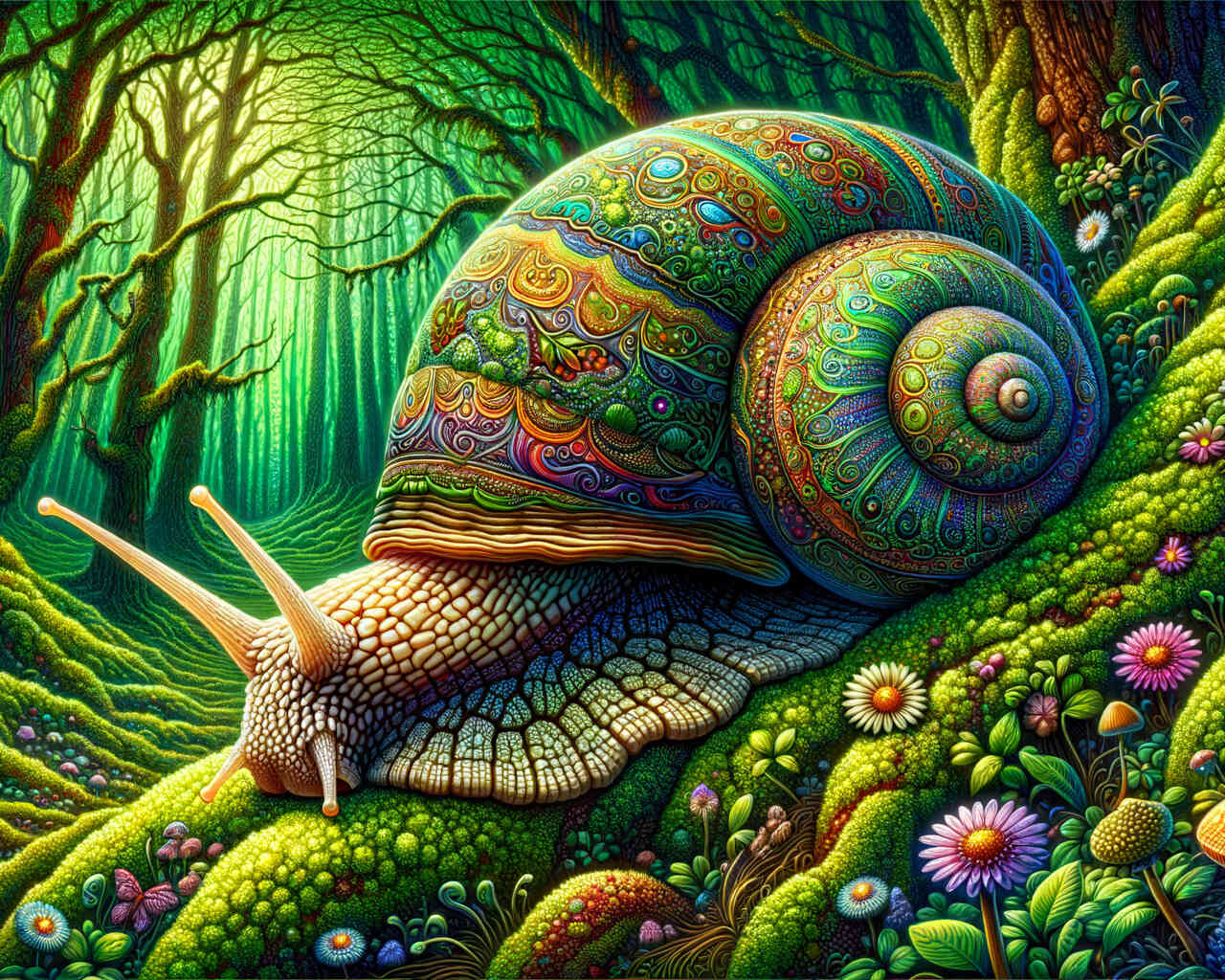 Malen nach Zahlen - Waldschnecke