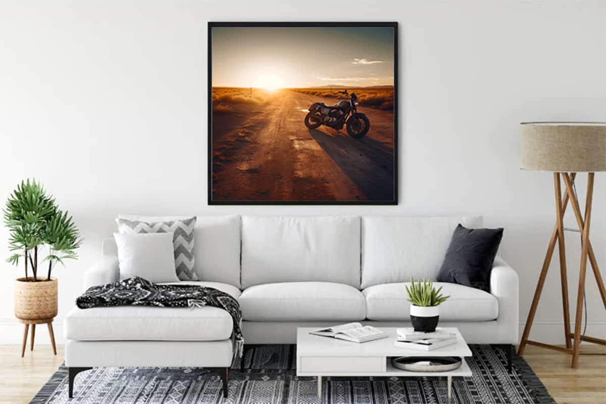 Diamond Painting - Rennstreckenflitzer - gedruckt in Ultra-HD - Motorrad, Motorräder, Neu eingetroffen, Quadratisch