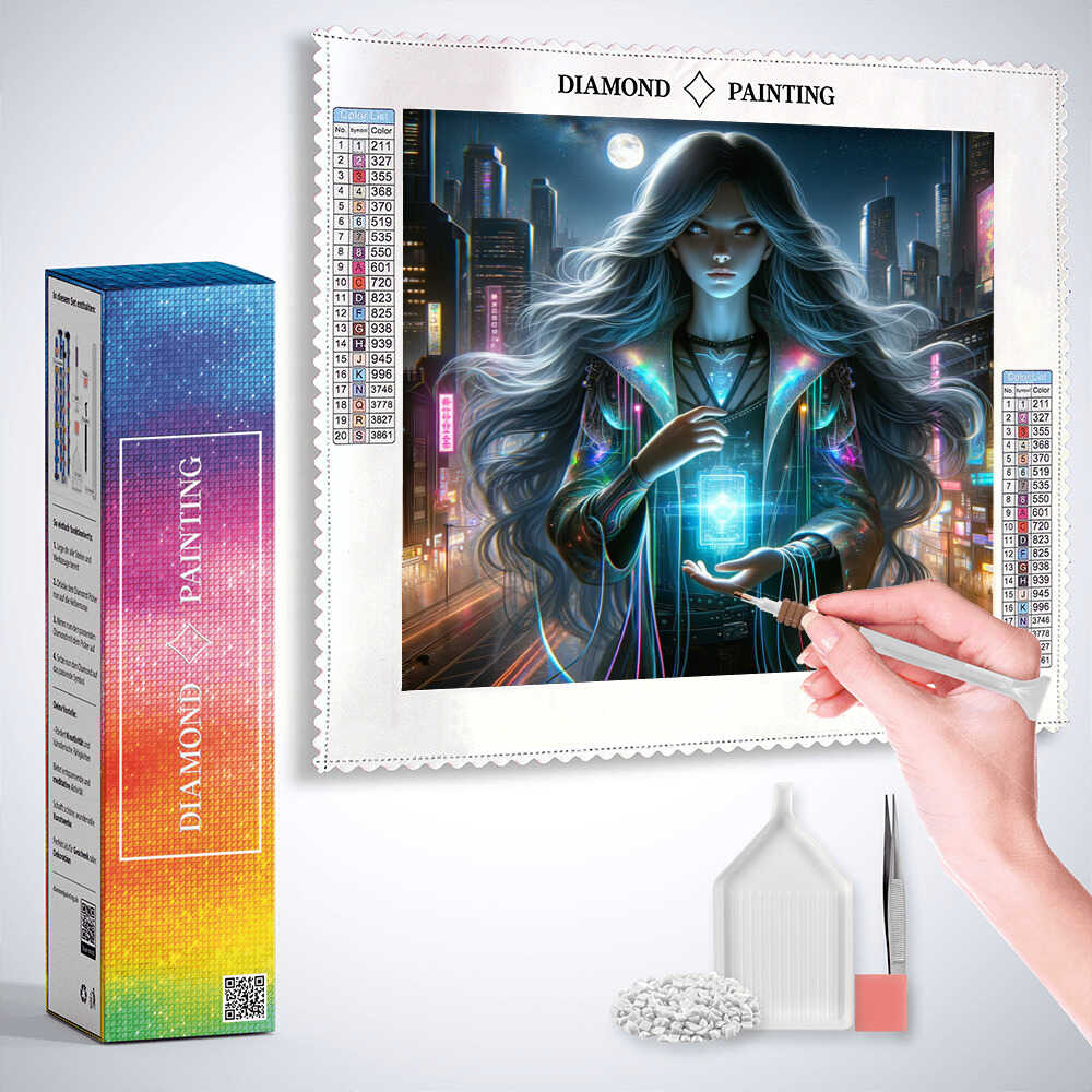 Diamond Painting - Mondschein Cyber-Diva