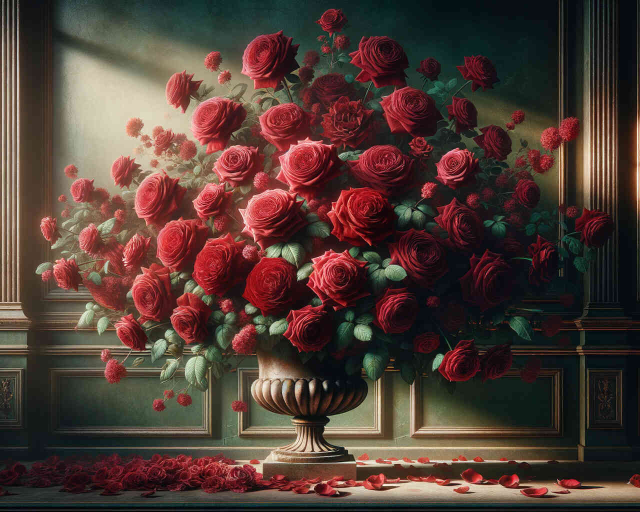 Diamond Painting - Rosen in der Vase