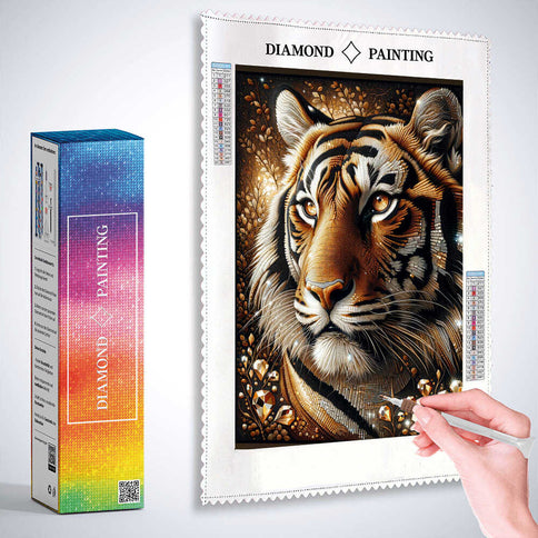 Diamond Painting - Eindrucksvoller Tiger