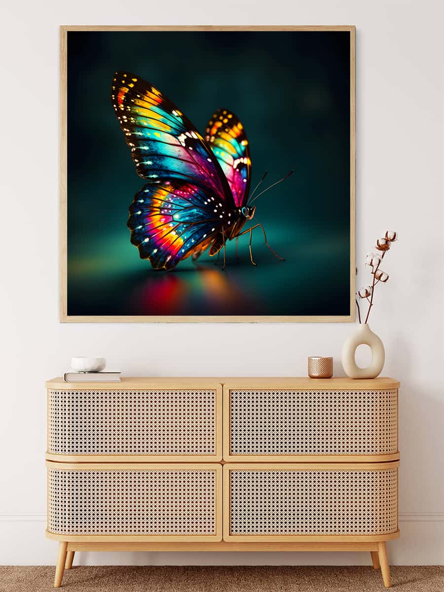 AB Diamond Painting - Schmetterling sitzend - gedruckt in Ultra-HD - AB Diamond, Neu eingetroffen, Quadratisch, Schmetterling, Tiere