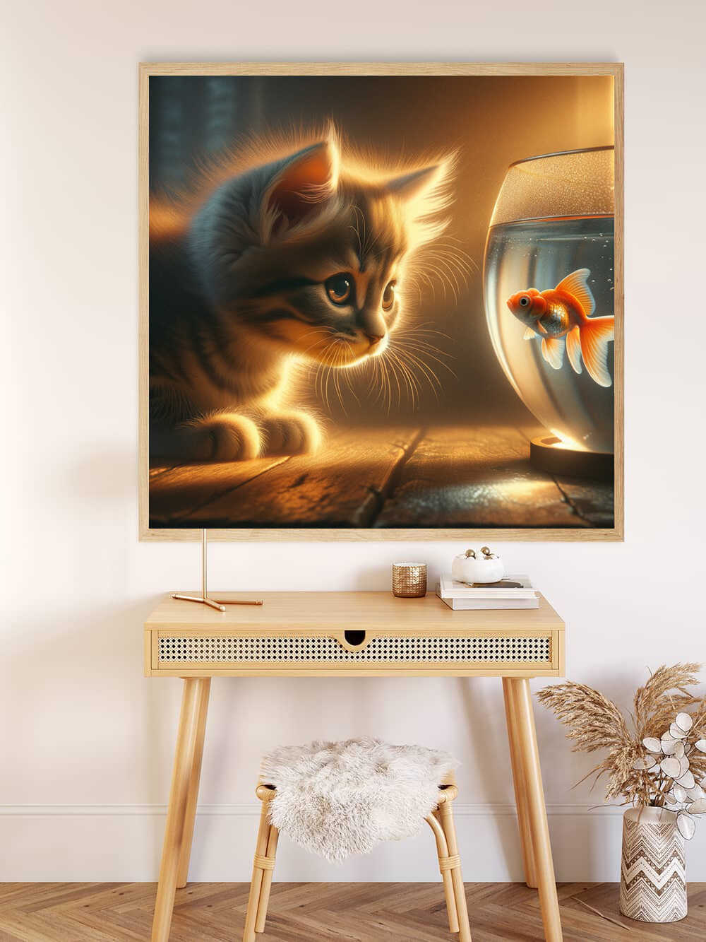 Diamond Painting - Katze Goldfisch