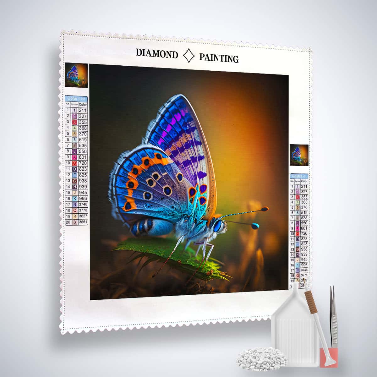 AB Diamond Painting - Schmetterling Lila - gedruckt in Ultra-HD - AB Diamond, Neu eingetroffen, Quadratisch, Schmetterling, Tiere
