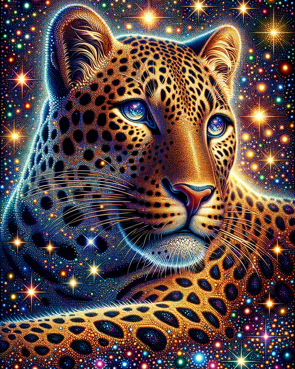 Diamond Painting - Leopard Farbe