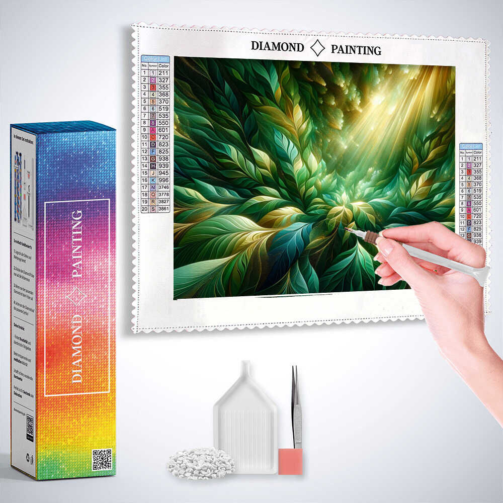 Diamond Painting - Blättermix