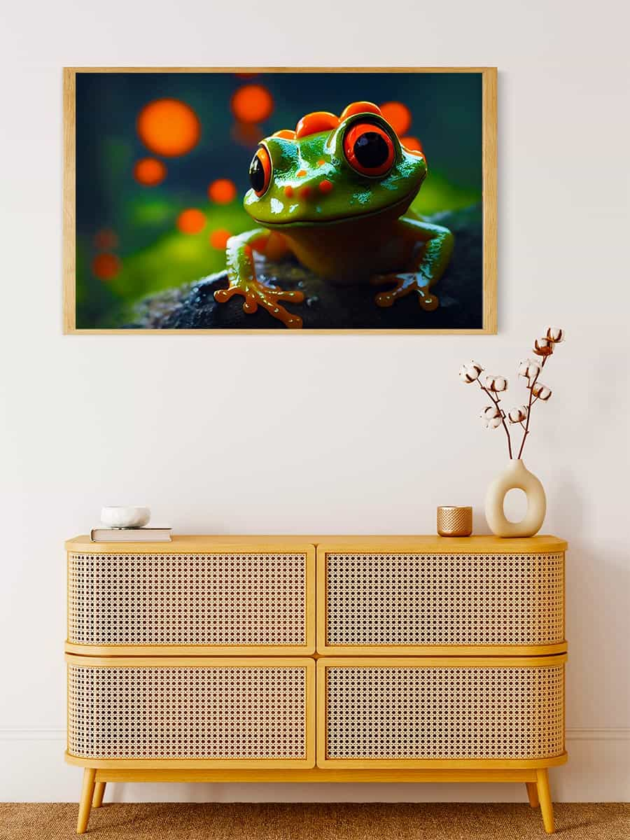 Diamond Painting - Fröschchen oder Prinz - gedruckt in Ultra-HD - Frosch, Horizontal, Tiere